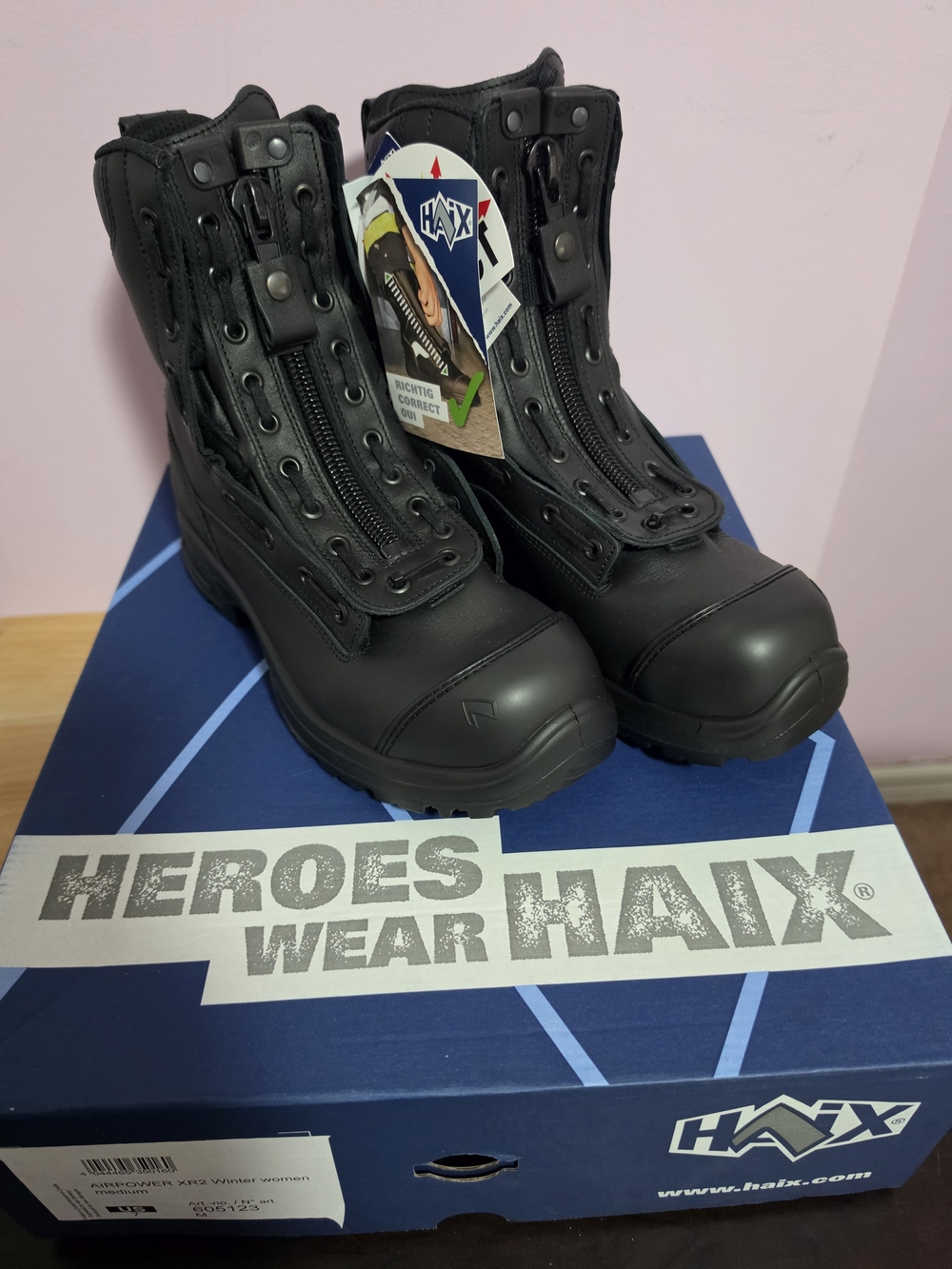 HAIX Women's Black Tactical Combat & Moto Boots